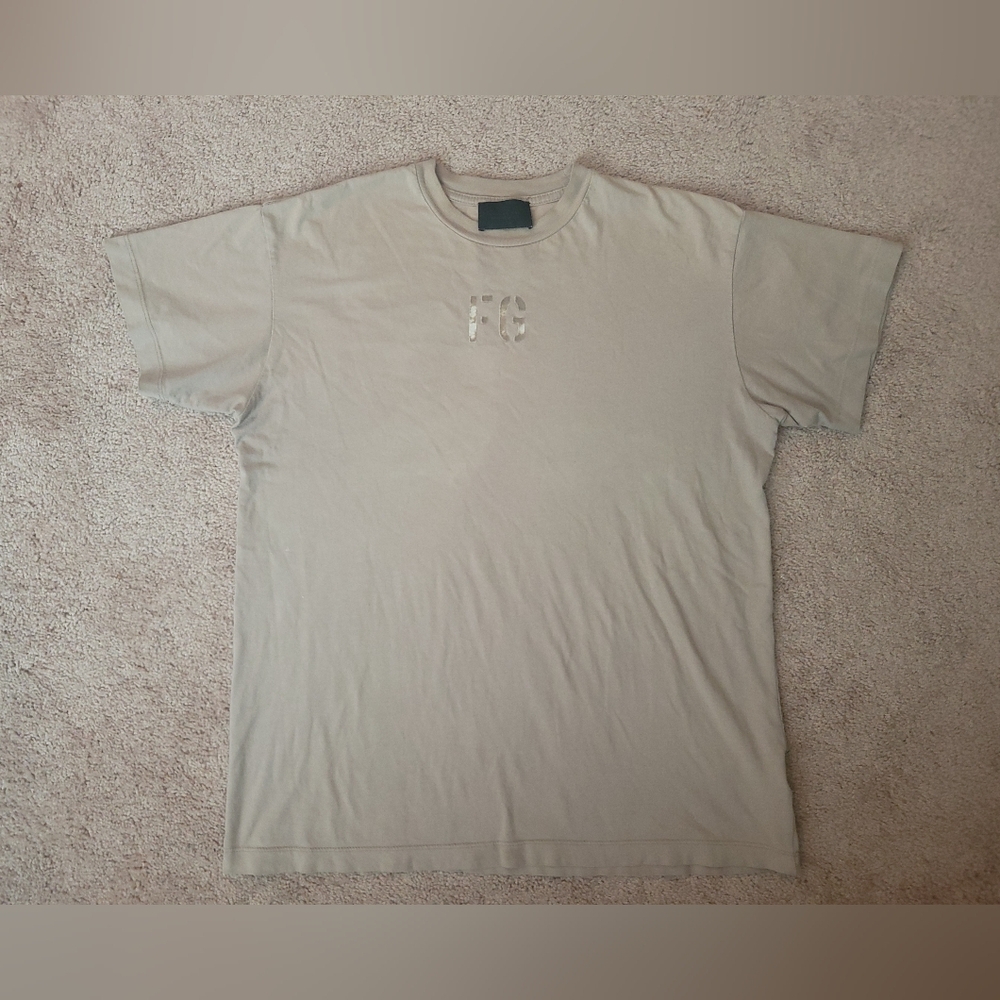 Fear of God Tan Short Sleeve Mens Tee Sz XS